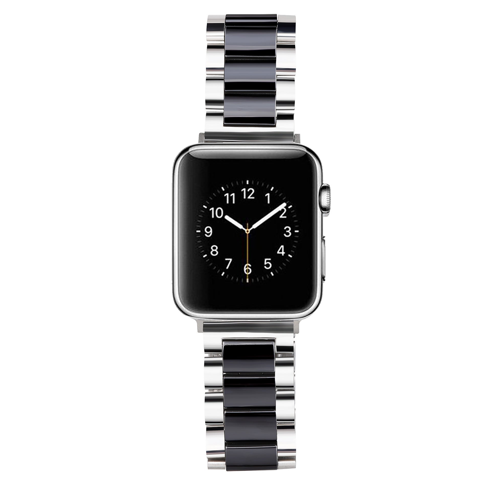 22mm Interface Stainless Steel Three Beads Ceramic Strap Metal Link