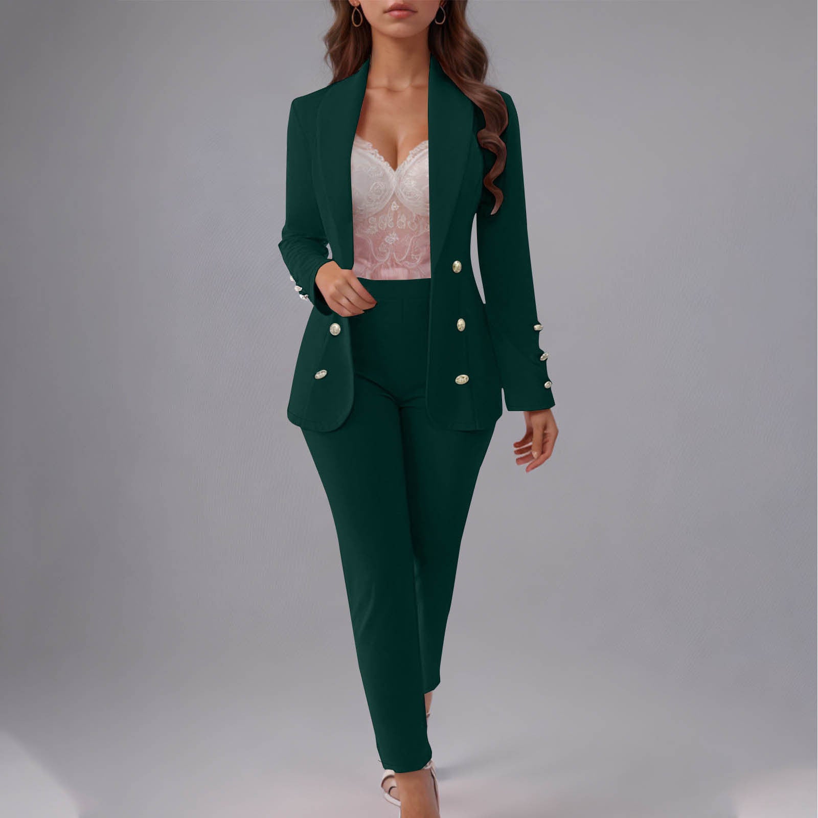 Button Slim Lapel Cardigan Graceful Suit Jacket