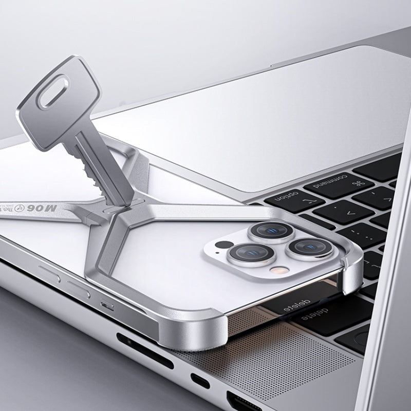 Aluminum Alloy Case New Hollow-out Frameless Heat Radiating Phone Shell