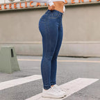 Skinny Stretch Feet Pants Jeans