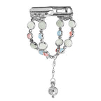 Fashion Creative Luminous Bead Metal Strap