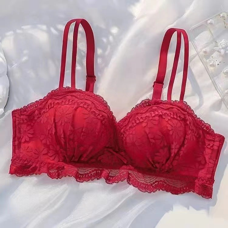 Push Up Underwear Women's Sexy Lace Bra Wireless Bra